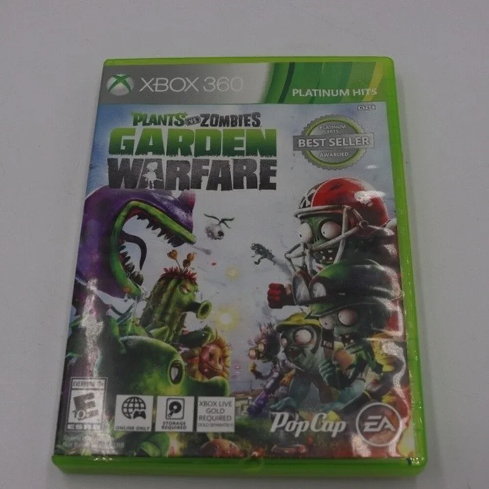 Plants vs Zombies Garden Warfare Xbox 360 Video Game Disc Case Strategy Fun
